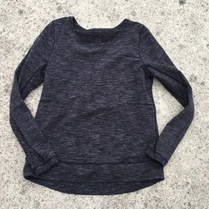 Lululemon heathered black crewneck. Sz 12